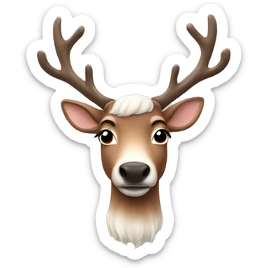 aesthetic reindeer sticker