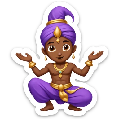 Purple genie, solana sticker