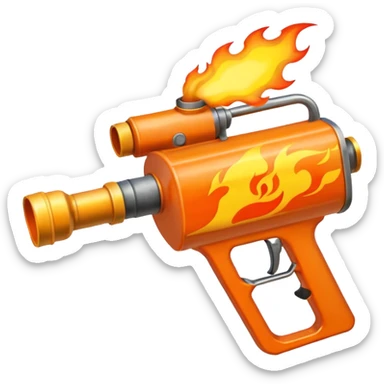 flame thrower sticker