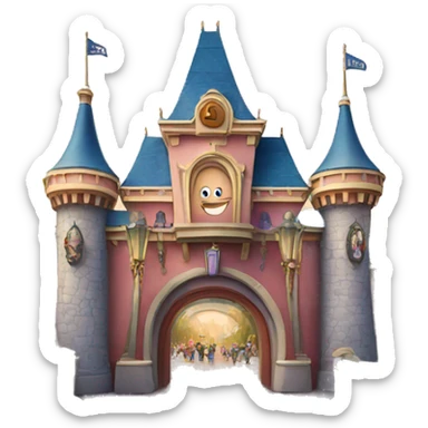 Disneyland entrance  sticker