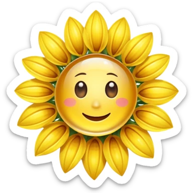 sunflower oil droplet sticker