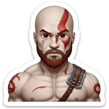 God of War Kratos (skin white) sticker