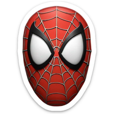 Spider-Man avec la bouche grande ouverte et des étoiles dans les yeux sticker