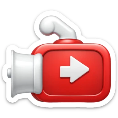 Red YouTube subscribe button with bell icon sticker
