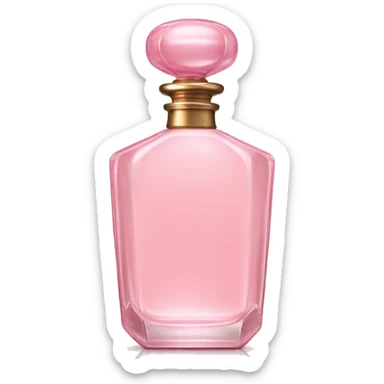 Vintage pastel pink perfume bottle  sticker
