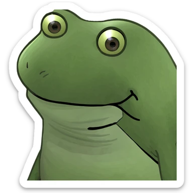 frog is mad sticker