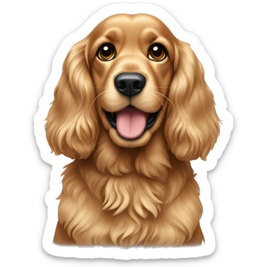 Golden cocker spaniel sticker