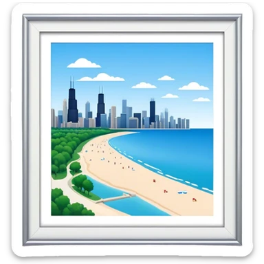 Chicago Lake Michigan sticker