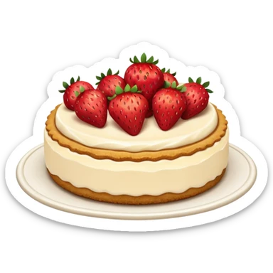 Strawberry cheesecake sticker