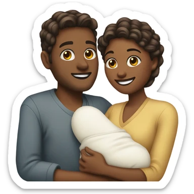 gloria and david having a baby sticker