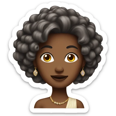 A rich wife with expensive hair  sticker