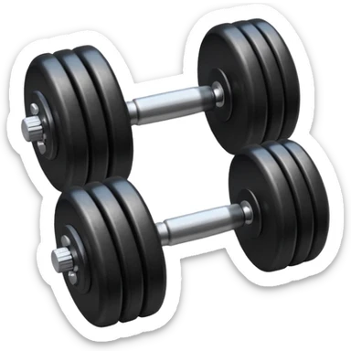 generate dumbbells with metal and leather inserts
 sticker