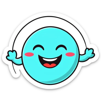 laughing face pulsating sticker