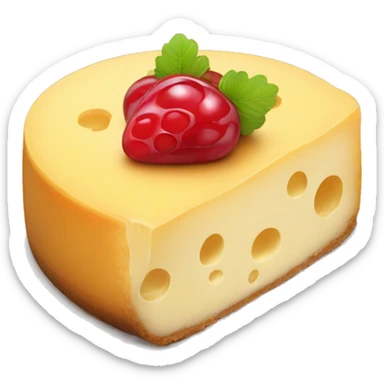 cheese cake but red sticker