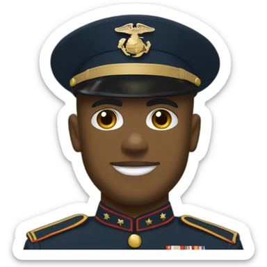 Marine corps dress blues sticker