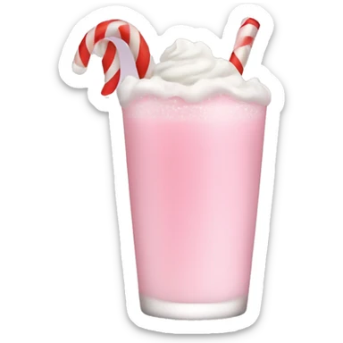 pastel pink christmas christmas drink sticker