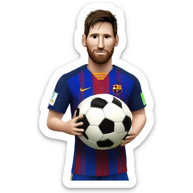 Messi con un mate sticker