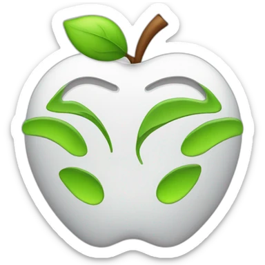 Apple logo 2050 sticker
