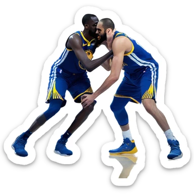 draymond green rudy gobert headlock sticker