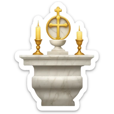 Marble altar eucharist  sticker