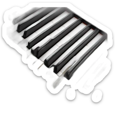 piano keyboard sticker