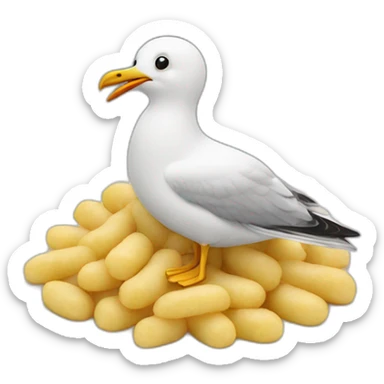 seagull gnocchi sticker