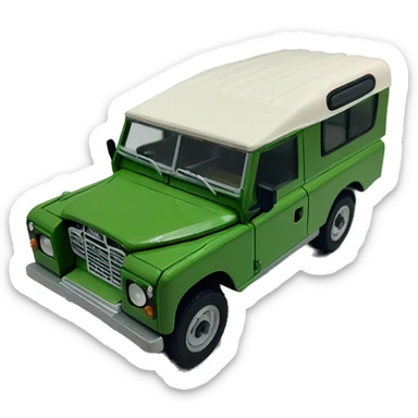 Landrover series iii green sticker