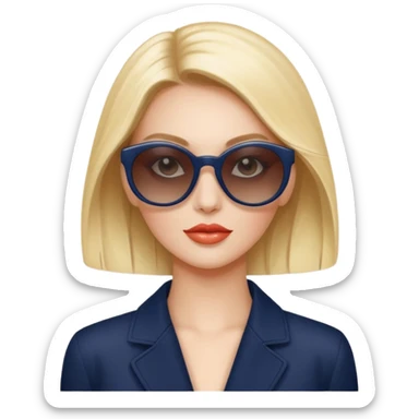 dior women wear sun glasses sticker