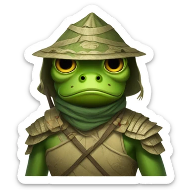frog warrior from vietnam sticker