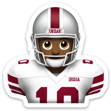 Indiana university football sticker