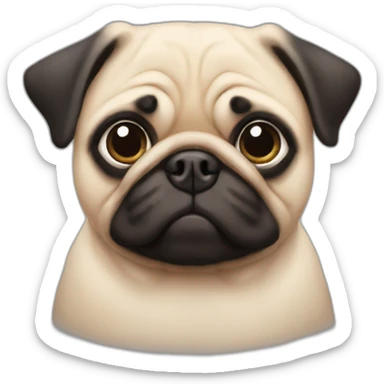pug-pig sticker