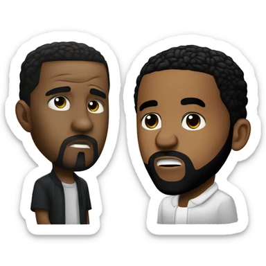 kendrick lamar and drake arguing sticker