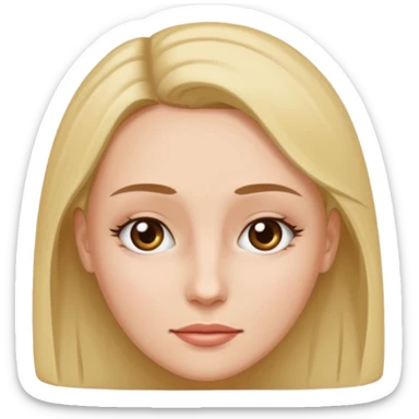 close-up of woman forehead, only face, no body, zoomed in sticker