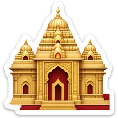 Tirupati Balaji Temple Landmark Emoji – Showcasing the temple’s golden entrance and intricate carvings. sticker