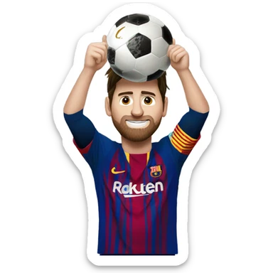 Messi campeón del mundo sticker