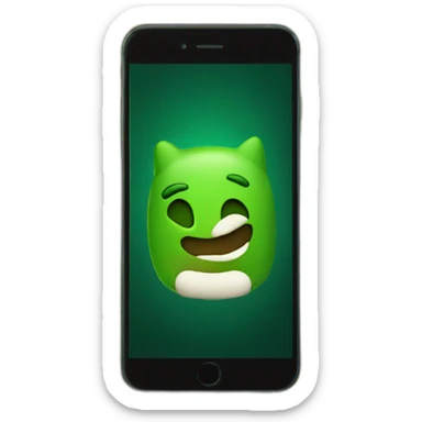 A phone inthe forest sticker