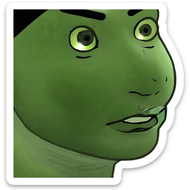 realistic portrait of girl sticker