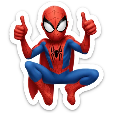 Spider-Man thumbs up sticker