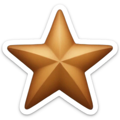 Brown Star sticker