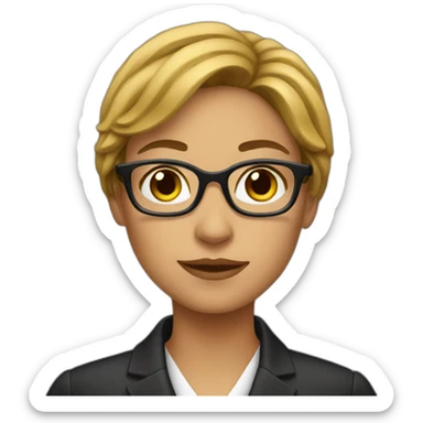 female lawyer sticker