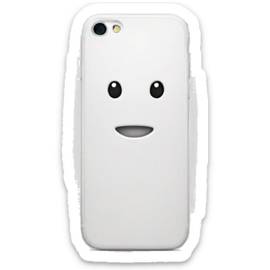 White iphone sticker