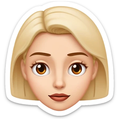 woman emoji with tricky mischievous face thinking expression sticker