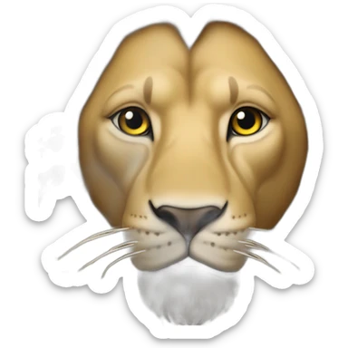 erling braut haaland as a lion sticker