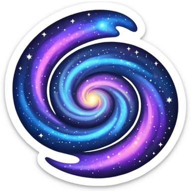 stars galaxy sticker
