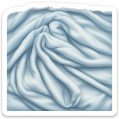 Cozy white and blue blanket  sticker