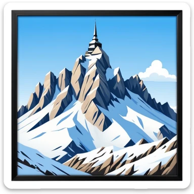 the mountain "Säntis" in St. Galler Rheintal sticker