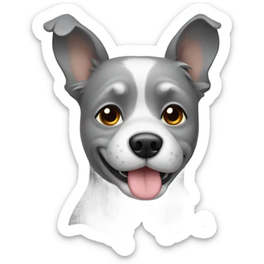 Grey doggie  sticker