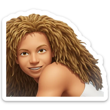 smiling boy by the ocean sticker