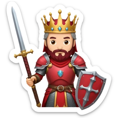 War old King – crimson armor + sword sticker