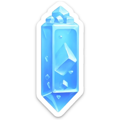 frozen ice cell sticker